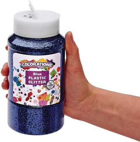 Colorations Extra-Safe Plastic Glitter Classroom Supplies Multicolor Variety Pack (Set of All 12) in Saudi Arabia