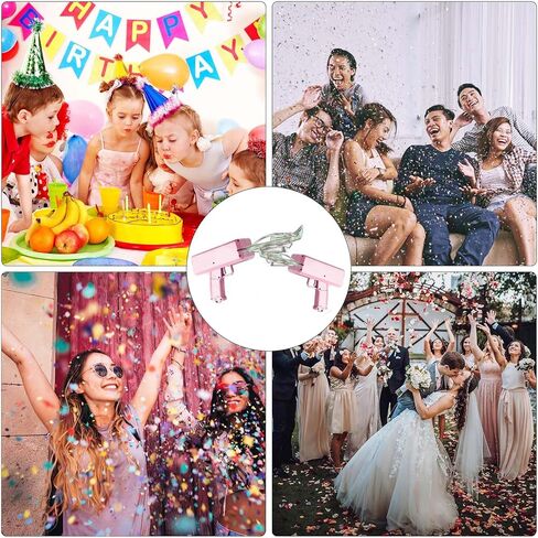 مسدس IKJNMLP Prop Gold Money Shooter الذي يبدو حقيقيًا ويمكن أن ينثر الأموال مثل المطر، مسدس أموال مزيف، مسدس نقدي مزيف، مسدس رمي أموال، مسدسات أموال للحفلات، حفلات البكالوريوس، الزفاف (وردي) in Kuwait