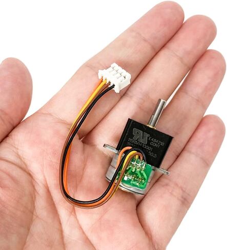 DC 5V 2-Phase 4-Wire Micro Stepper Motor Diameter 15mm 18 Degrees Full Metal Gearbox Precision Gear Motor Ratio 1:50 Mini Stepping Motor DIY for Robot Car Toy Model in Saudi Arabia