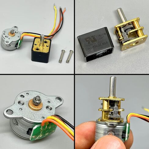 DC 5V 2-Phase 4-Wire Micro Stepper Motor Diameter 15mm 18 Degrees Full Metal Gearbox Precision Gear Motor Ratio 1:50 Mini Stepping Motor DIY for Robot Car Toy Model in Saudi Arabia