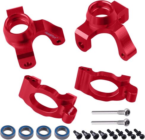HobbyPark Aluminum Caster Blocks (c-hubs) & Steering Block Front Knuckles for Traxxas 1/18 LaTrax Teton Desert Prerunner Rally, Replace Parts 7532 (Green) in Saudi Arabia