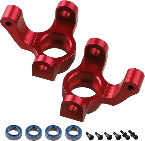 HobbyPark Aluminum Caster Blocks (c-hubs) & Steering Block Front Knuckles for Traxxas 1/18 LaTrax Teton Desert Prerunner Rally, Replace Parts 7532 (Green) in Saudi Arabia