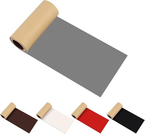 Leather Repair Patch Tape Self Adhesive 4x63 inch, Cuttable Leather Repair Tape for Furniture, Vinyl Repair Kit for Car Seats, Upholstery, Couch, Sofa, Bags, Books, Chair, Ivory in Saudi Arabia