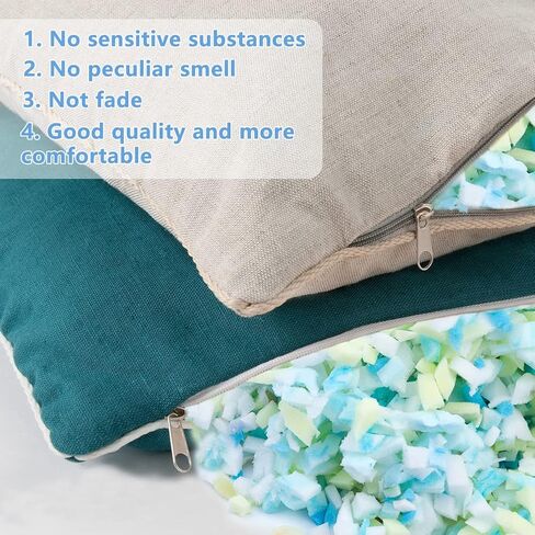 SOCNITC 300g Shredded Foam Fill Bean Bag Filler Foam Shredded Memory Foam Filling for Stuffing, Bean Bag Chair, Pillow, Chairs, Arts Crafts, Multi Color and Shape in Kuwait