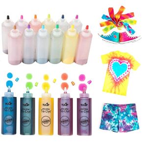 Tulip One-Step Tie-Dye Kit Tulip Fabric 36028 Fdy Super Big 12-Color Tie Dye Kit Bundle, As Detailed in Kuwait