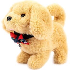 Electronic Dog, Plush Dog Toy, Walking,Barking Dog, Realistic Interactive Dog Toy 7 Inches Gifts