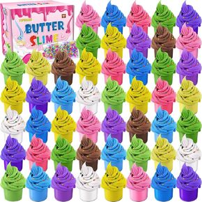15 Pack Butter Slime Kit for Kids, Slime Toys for Boys & Girls, Scented DIY Slime Toy for Party Favor, Soft and Non-Sticky, Birthday Gifts Prize for Girl Boys Kids 6 7 8 9 10 11 12