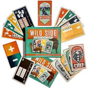 Wild Side Number Sense Cards: Award-Winning Deck with 50+ Math Games for Ages 4-14. Addition, Subtraction, Multiplication, Division, Fractions, Decimals and More! for Classrooms and Family Game Time! in Saudi Arabia