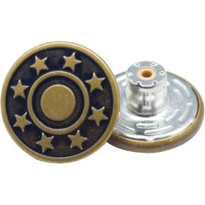 اف اند جي مجموعة ازرار جينز بديلة مضادة للنحاس مقاس 18 ملم مكونة من 25 قطعة للقمصان والجينز والحمالات والجاكيتات والحقائب والحرف الجلدية والاقمشة الثقيلة الاخرى in Kuwait