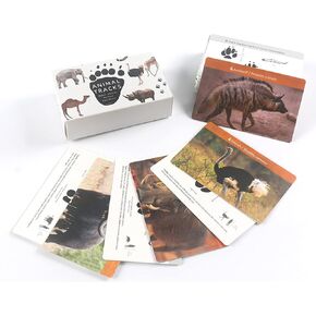 MEROCO Forest Animals Tracks Cards for Kids,Animal Tracks Matching Game,Animal Flash Cards,Homeschool Animal Games Kids Learning Educational Toys Preschool Autism Learning Materials