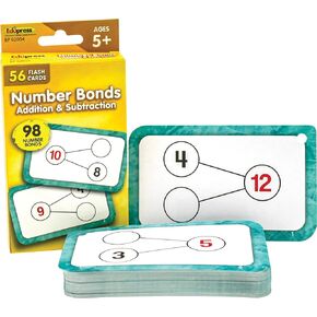 Teacher Created Resources Number Bonds Flash Cards - Addition and Subtraction (EP62054) in Kuwait