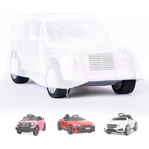 غطاء سيارة لعبة للأطفال من IndigoTempest9، حماية مقاومة للالتفاف الخارجي لسيارات لعب الأطفال ذات العجلات الكهربائية - غطاء فقط، 52 بوصة طول × 28 بوصة عرض × 24 بوصة ارتفاع، متجمد in Kuwait