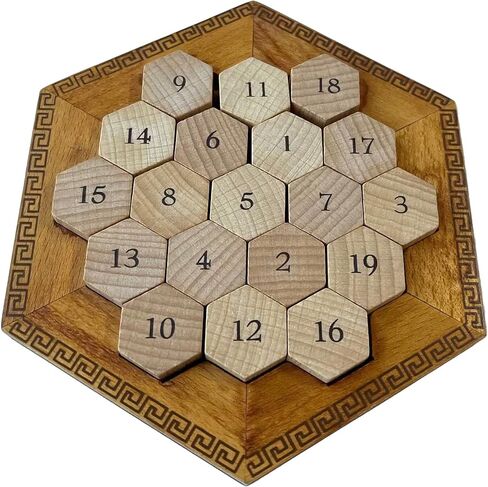 True Genius: Hypatian Enigma - A Number Based Roman Mystery, Roman Numeral Brainteaser, Wooden Puzzle, Difficulty Level 5, Project Genius, Ages 8 + in Saudi Arabia