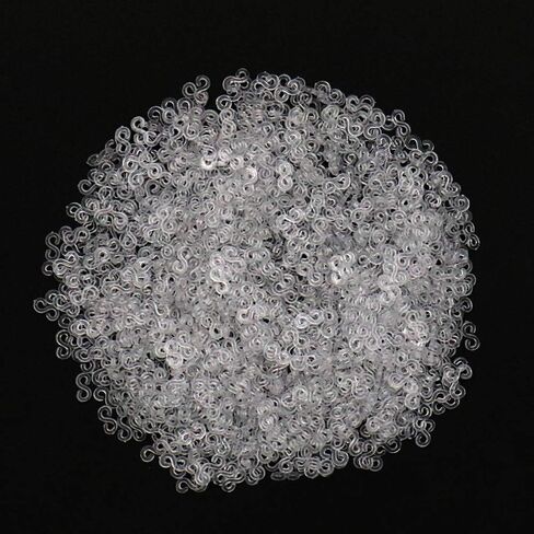 1600 قطعة من المشابك المطاطية، مشابك بخطاف لسوار مطاط، وصلات مطاطية ممتازة قابلة لإعادة التعبئة، طقم إكسسوارات صناعة يدوية يدوية يدوية (أبيض) in Kuwait