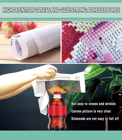 12 حزمة مجموعات اللوحة الماسية للبالغين، الماس الفن الطيور الحيوانات HD قماش DIY 5D الحفر الكامل جولة كريستال حجر الراين جوهرة الفنون النقاط الماس الطلاء الحرفية لديكور جدار المنزل الجديد - 12 × 12 بوصة × 12 قطعة in Kuwait