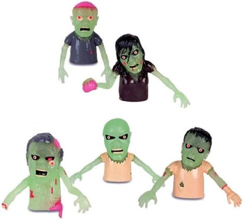 Set of 5 Glow in the Dark Zombie Finger Puppets Halloween Zombies in Saudi Arabia
