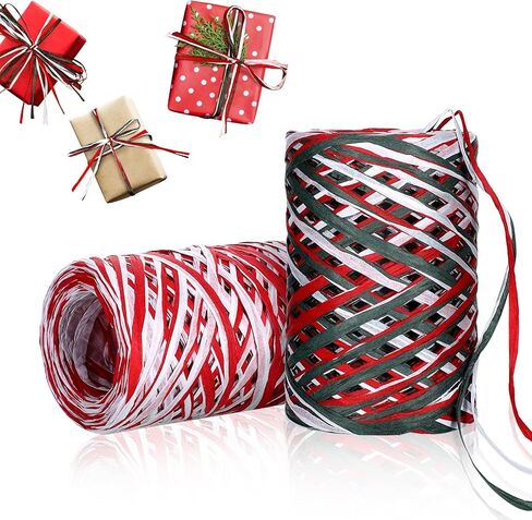 6 Roll Christmas Polyester Mesh Ribbon with Metallic Foil for DIY Projects, Wreaths, Party Decor and Wrapping Crafts - 6 Inch x 30 Feet in White, Red and Green in Saudi Arabia