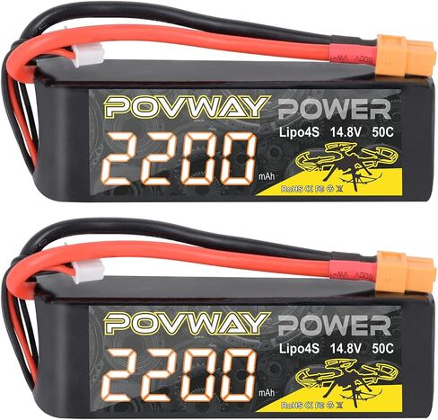3S 2200mAh LiPo Battery POVWAY 11.1 V 50C RC Battery with T Plug Compatible RC Airplane, RC Helicopter,Drone ect. in Saudi Arabia