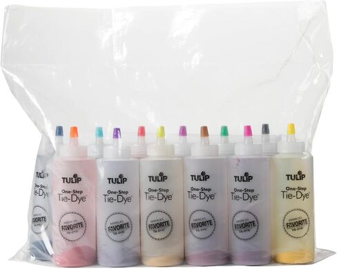 Tulip One-Step Tie-Dye Kit Tulip Fabric 36028 Fdy Super Big 12-Color Tie Dye Kit Bundle, As Detailed in Saudi Arabia