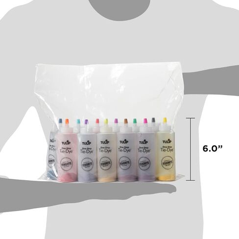 Tulip One-Step Tie-Dye Kit Tulip Fabric 36028 Fdy Super Big 12-Color Tie Dye Kit Bundle, As Detailed in Saudi Arabia