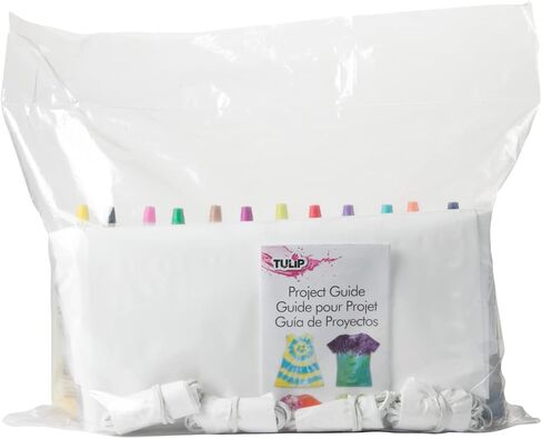 Tulip One-Step Tie-Dye Kit Tulip Fabric 36028 Fdy Super Big 12-Color Tie Dye Kit Bundle, As Detailed in Saudi Arabia
