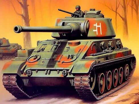 Jungobiu 5D الماس مجموعات الطلاء الدبابات، DIY الماس الفن مجموعات السيارات الطلاء مع الماس الحفر الكامل جولة الكريستال حجر الراين التطريز المستخدمة للمنزل مكتب الجدار الديكور 12X16 بوصة in Kuwait