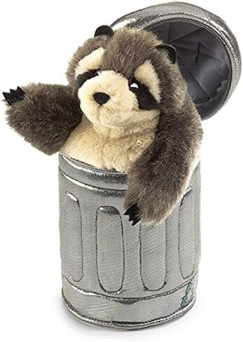 Folkmanis Raccoon In Garbage Can Hand Puppet in Saudi Arabia