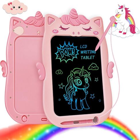 ألعاب للفتيات بعمر 1 2 3 سنوات، كمبيوتر لوحي للكتابة LCD للأطفال، ألعاب للأطفال الصغار بعمر 2-4 سنوات لوح رسم، لوحة خربش قابلة لإعادة الاستخدام قابلة للمسح للفتيات من سن 6 إلى 8 سنوات، ألعاب تعليمية لهدايا عيد الميلاد in Kuwait