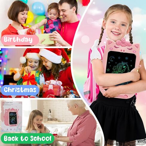 ألعاب للفتيات بعمر 1 2 3 سنوات، كمبيوتر لوحي للكتابة LCD للأطفال، ألعاب للأطفال الصغار بعمر 2-4 سنوات لوح رسم، لوحة خربش قابلة لإعادة الاستخدام قابلة للمسح للفتيات من سن 6 إلى 8 سنوات، ألعاب تعليمية لهدايا عيد الميلاد in Kuwait