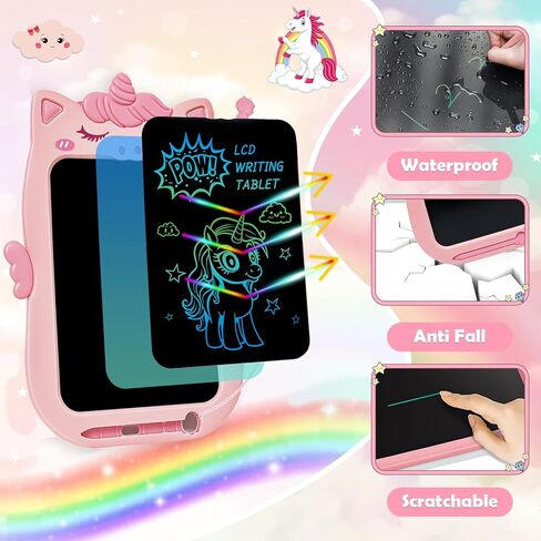 ألعاب للفتيات بعمر 1 2 3 سنوات، كمبيوتر لوحي للكتابة LCD للأطفال، ألعاب للأطفال الصغار بعمر 2-4 سنوات لوح رسم، لوحة خربش قابلة لإعادة الاستخدام قابلة للمسح للفتيات من سن 6 إلى 8 سنوات، ألعاب تعليمية لهدايا عيد الميلاد in Kuwait