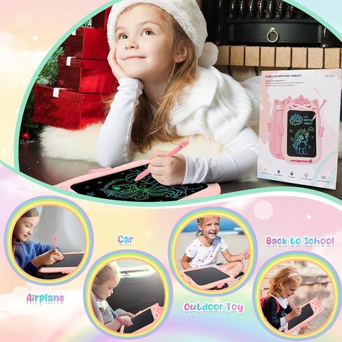 ألعاب للفتيات بعمر 1 2 3 سنوات، كمبيوتر لوحي للكتابة LCD للأطفال، ألعاب للأطفال الصغار بعمر 2-4 سنوات لوح رسم، لوحة خربش قابلة لإعادة الاستخدام قابلة للمسح للفتيات من سن 6 إلى 8 سنوات، ألعاب تعليمية لهدايا عيد الميلاد in Kuwait