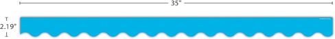 Teacher Created Resources Aqua Scalloped Border Trim (5703) in Saudi Arabia
