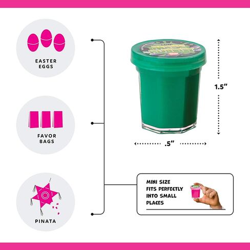 هدايا الحفلات للأطفال - عبوة من 48 قطعة من السلايم للحفلات الكبيرة - 1.5 بوصة - معجون ضوضاء صغير بألوان نيون متنوعة - ألعاب كبيرة - حشوات للجوارب - وهدايا حفلات أعياد الميلاد - عبوة كبيرة مكونة من 4 دزينة in Kuwait