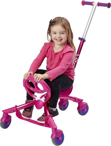 YBIKE Pewi Stroll - لعبة ركوب للمشي في الأماكن المغلقة/الخارجية مع مقبض دفع in Kuwait