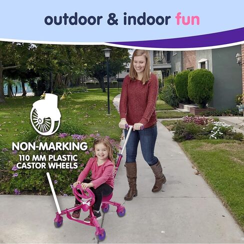 YBIKE Pewi Stroll - لعبة ركوب للمشي في الأماكن المغلقة/الخارجية مع مقبض دفع in Kuwait