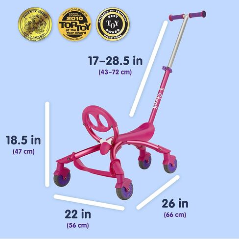YBIKE Pewi Stroll - لعبة ركوب للمشي في الأماكن المغلقة/الخارجية مع مقبض دفع in Kuwait