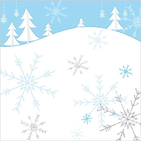 40Pcs Christmas Snowflake Party Napkins Christmas Snowflake Theme Party Paper Napkins Disposable Party Napkins Set Christmas Snowflake Paper Luncheon Napkins Christmas Snowflake Theme Party Supplies in Kuwait