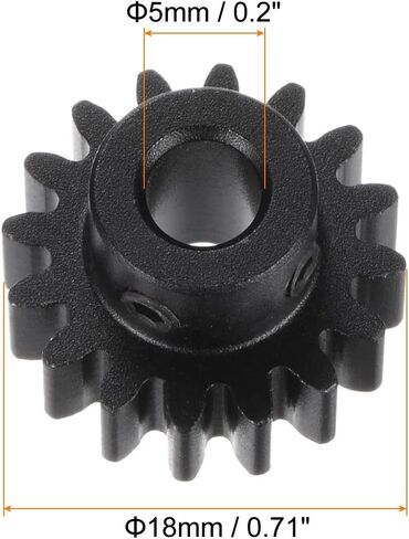 HARFINGTON خطوة حفز ترس ترس 5 مللي متر تتحمل 16T Mod 1 الألومنيوم حفز فرق ترس المحرك التفاضلي RC قطع غيار السيارات in Kuwait