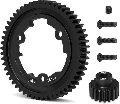 OGRC 46T 1 Mod ترس صلب مقوى مع ترس ترس محرك 18T لـ Traxxas 1/5 X-Maxx 1/7 XO-1 1/10 Maxx/E-Revo 2.0 VXL استبدال جزء المخزون #6447 in Kuwait