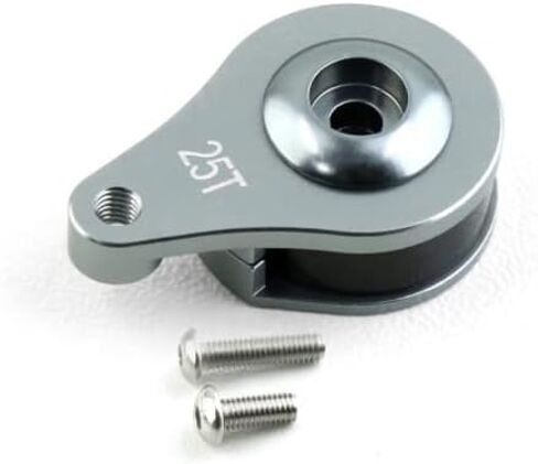 2 Sets Aluminum 25T Servo Saver 1 Hole Adjustable Hi-Torque Servo Horn for 1/10 SCX10 Capra TRX4 TRX6 RC Car Crawler Boat Parts (Titanium) in Saudi Arabia