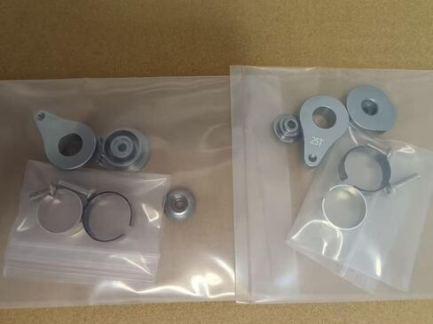 2 Sets Aluminum 25T Servo Saver 1 Hole Adjustable Hi-Torque Servo Horn for 1/10 SCX10 Capra TRX4 TRX6 RC Car Crawler Boat Parts (Titanium) in Saudi Arabia