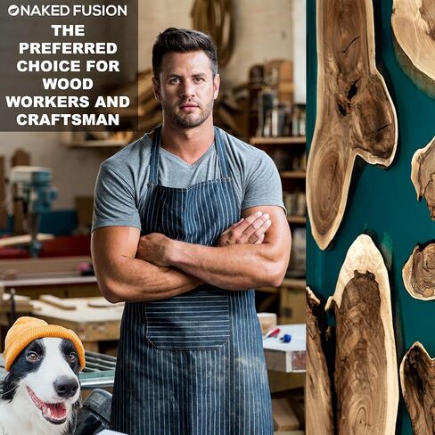 تركيبة من الراتنج الإيبوكسي ديب صب كريستال شفاف 5.08 سم من الراتينج السميك لطاولات النهر، قوالب الراتنج العميقة، خشب حافة الحية وصب الفن العميق - مجموعة 1 1/2 جالون - غير سام -Zero Voc in Kuwait