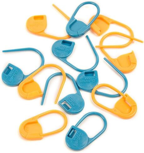 Clover Jumbo Locking Stitch Markers Notion, Assorted in Saudi Arabia