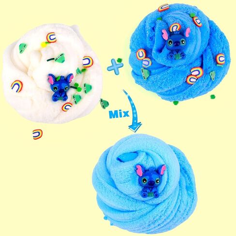 New Blue Cake Cloud Slime,Soft and Non-Sticky Cloud Slimes, Scented DIY Slime Kit for Girls Boys, Kids Party Favors Slime Putty Toy，Stress Relief Toy for Kids in Saudi Arabia