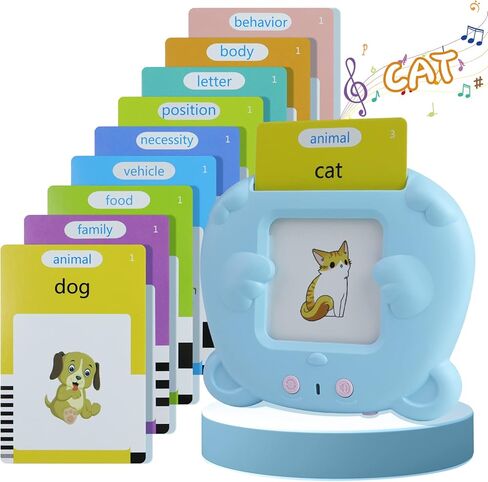 510 Sight Words Talking Flash Cards for Toddlers, Learning Speech Therapy Autism Sensory Toys for Toddlers,Kindergarten Preschool Educational Toys for Kids in Kuwait