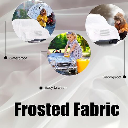 غطاء سيارة لعبة للأطفال من IndigoTempest9، حماية مقاومة للالتفاف الخارجي لسيارات لعب الأطفال ذات العجلات الكهربائية - غطاء فقط، 52 بوصة طول × 28 بوصة عرض × 24 بوصة ارتفاع، متجمد in Kuwait