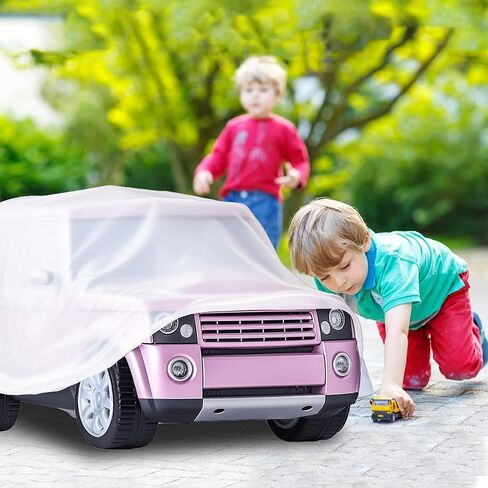 غطاء سيارة لعبة للأطفال من IndigoTempest9، حماية مقاومة للالتفاف الخارجي لسيارات لعب الأطفال ذات العجلات الكهربائية - غطاء فقط، 52 بوصة طول × 28 بوصة عرض × 24 بوصة ارتفاع، متجمد in Kuwait