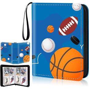 Sports Card Binder, 9-Pocket Trading Card Binder,900 Pockets Double Sided Pockets Baseball Card Binder, Football Baseball Basketball Hockey Card Collection Storage Album
