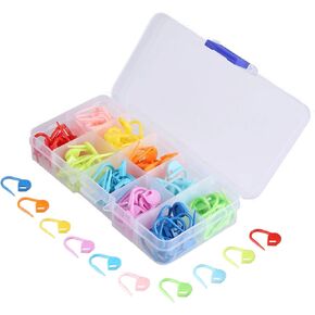 E-Uli 150 قطعة علامات الغرز الغرز الغرز الغرز الغرز الغرز الغرز العداد الحياكة الكروشيه إبرة كليب مع صندوق المقصورة in Kuwait