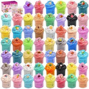 54 Pack Butter Slime Toy kit, Super Soft and Non-Sticky,Very Suitable Birthday Gifts for Boys and Gir,Party Favors,Stress Relief Toys,Easter Filling Stuffers. in Kuwait